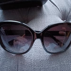 COACH Sunglasses Black Oversized GUC